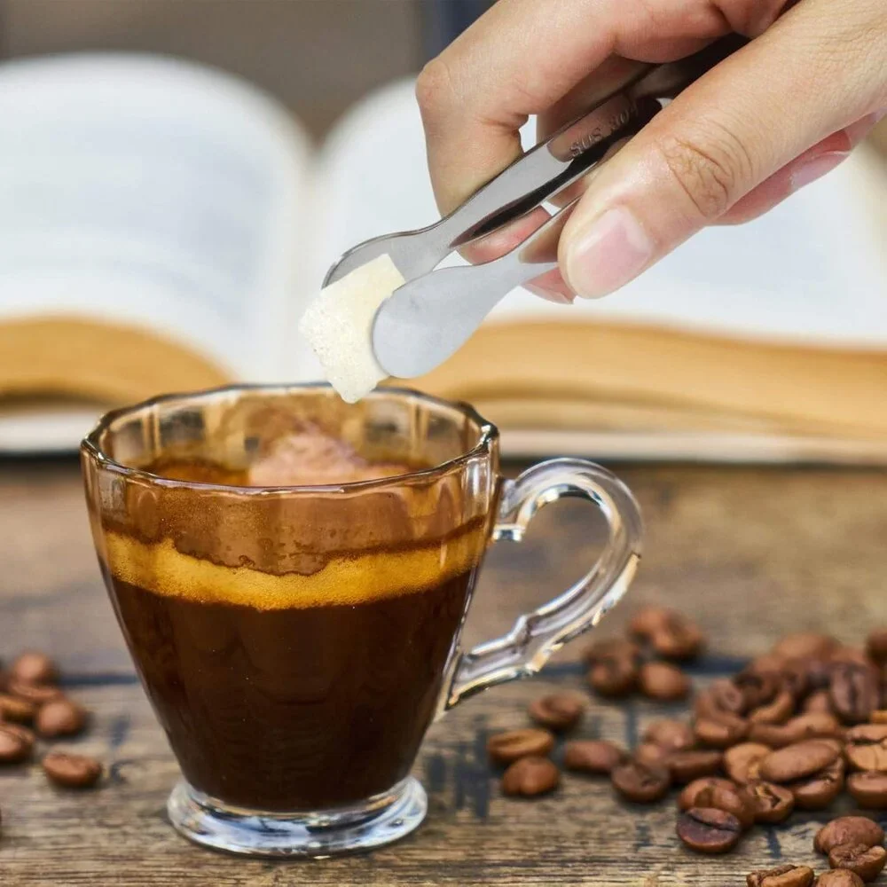 6PCS Ice Tongs Mini Sugar Tongs 4.25Inch Stainless Steel Small Serving Tong, Tin - Picture 2 of 7